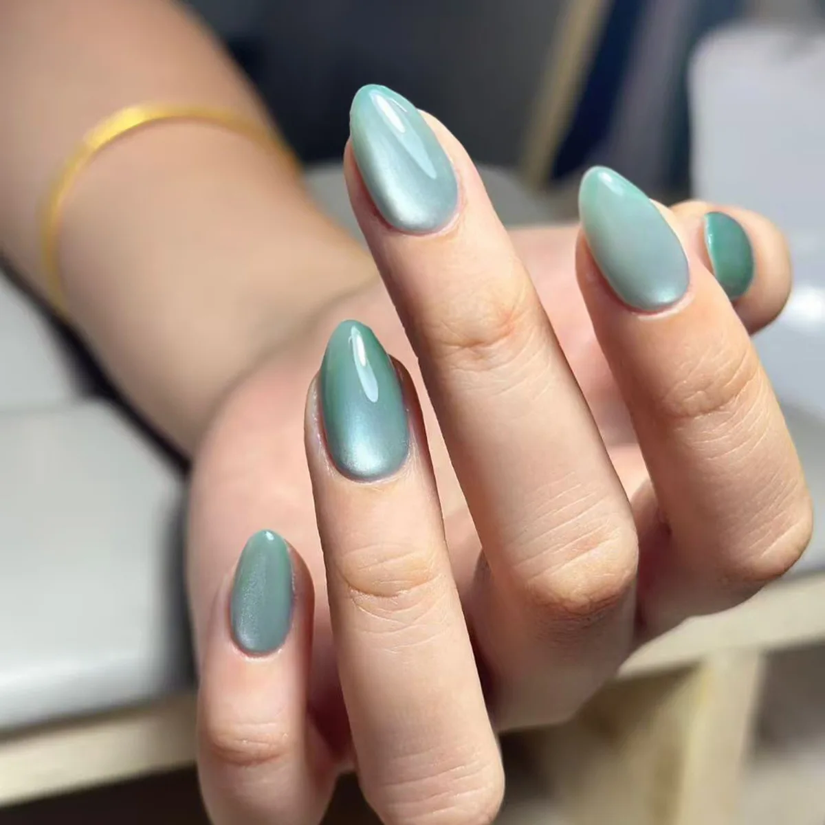 30Pcs Short Almond Toe Press on Nails - Icy Mint Cat Eye with Sheer Solid Color | Translucent Effect
30Pcs Short Almond Toe Press on Nails - Icy Mint Cat Eye with Sheer Solid Color | Translucent Effect