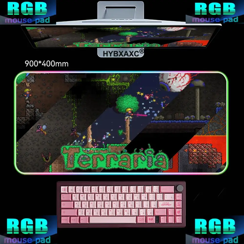 RGB Mouse Pad Large T-Terraria Desk S Mat Keyboard Ergonomic Office Rubber Game Non-slip Anti-fray Home Custom Game Best Price
RGB Mouse Pad Large T-Terraria Desk S Mat Keyboard Ergonomic Office Rubber Game Non-slip Anti-fray Home Custom Game Best Price
