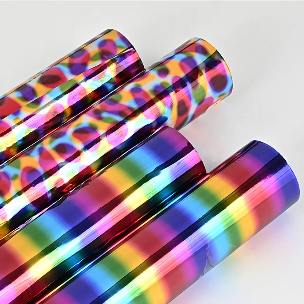 64CM x 120M Rainbow Multicolor Hot Stamping Foil Roll Holographic Heat Transfer Film for Fishing Lure Making Baits Embossing
64CM x 120M Rainbow Multicolor Hot Stamping Foil Roll Holographic Heat Transfer Film for Fishing Lure Making Baits Embossing