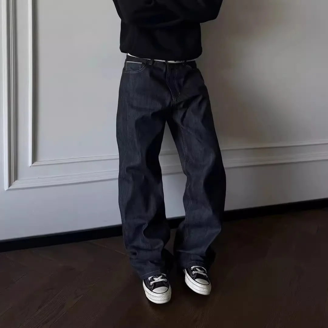 Мужские джинсы прямого кроя в стиле ретро, универсальные, однотонные, простые, универсальные, модные, удобные, свободные, повседневные
Мужские джинсы прямого кроя в стиле ретро, универсальные, однотонные, простые, универсальные, модные, удобные, свободные, повседневные