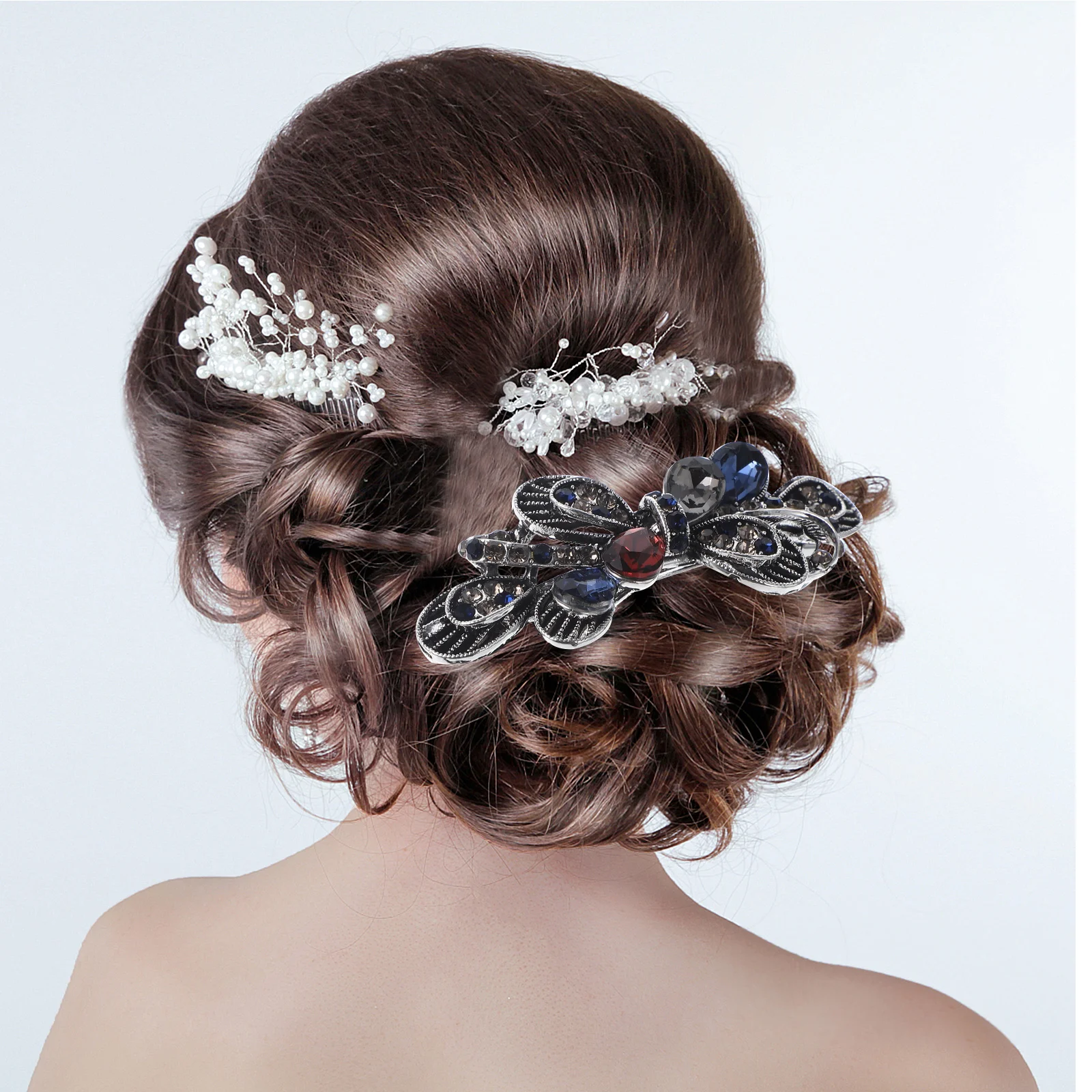 Crystal Hairpin Rhinestones Clips Formal Accessories Bridal Metal Decorative Women Wedding Hairstyles Barrettes Thick Thin Hair
Crystal Hairpin Rhinestones Clips Formal Accessories Bridal Metal Decorative Women Wedding Hairstyles Barrettes Thick Thin Hair
