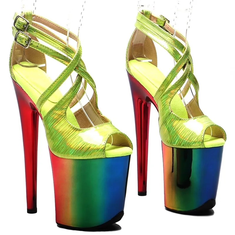 Model Shows Wome Fashion 20CM/8inches PU Upper Platform Sexy High Heels Sandals Pole Dance Shoes 317
Model Shows Wome Fashion 20CM/8inches PU Upper Platform Sexy High Heels Sandals Pole Dance Shoes 317