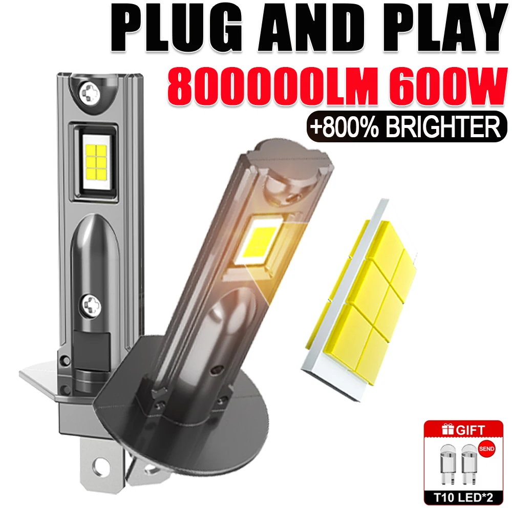 LED H1 Bulb CANBUS Car Headlight Super Bright Auto Lights Mini Wirelesss Spotlights Turbo Fog Lamp LED 6000K Headlamp Plug&Play
LED H1 Bulb CANBUS Car Headlight Super Bright Auto Lights Mini Wirelesss Spotlights Turbo Fog Lamp LED 6000K Headlamp Plug&Play