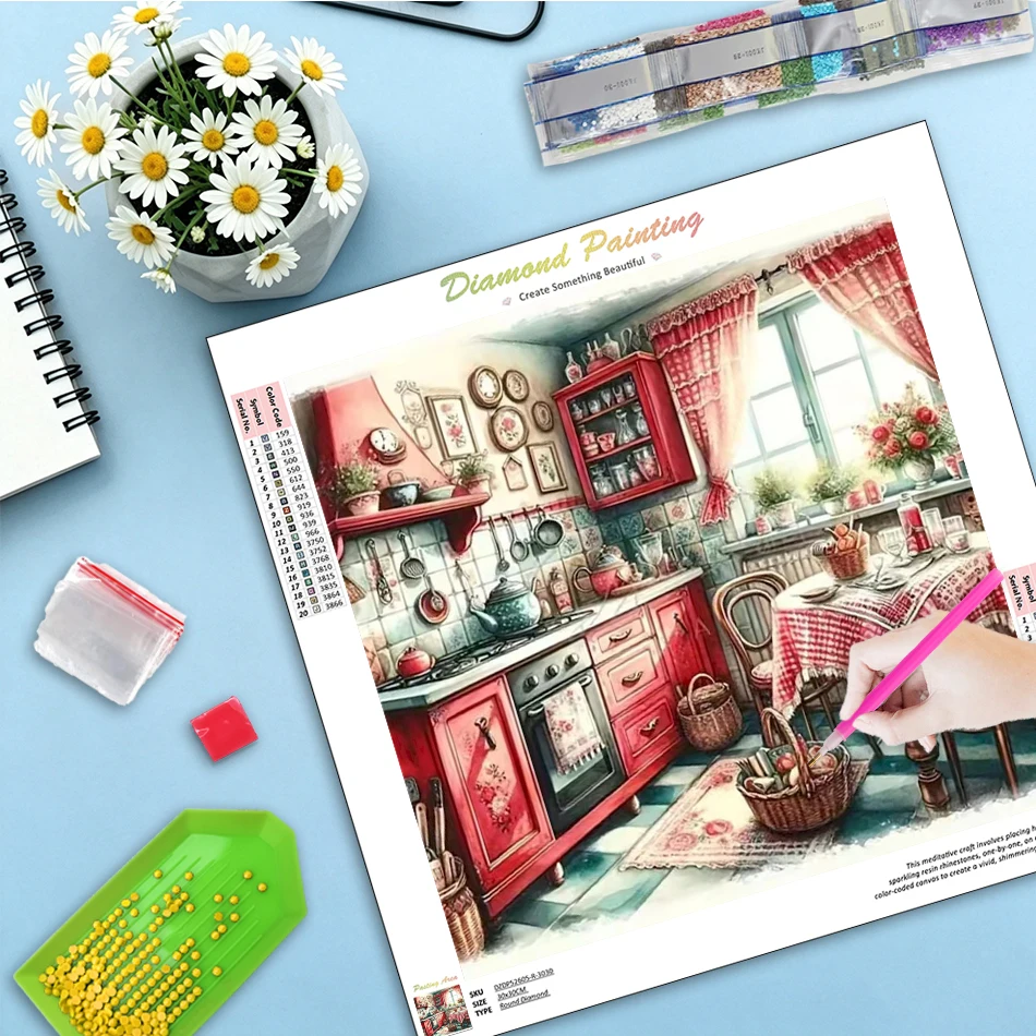 GATYZTORY Kitchen Diamond Painting Kit Wall Decor Diamond Art Kits For Adults Scenery Full Round/Square Diamond Art Wall Art Art
GATYZTORY Kitchen Diamond Painting Kit Wall Decor Diamond Art Kits For Adults Scenery Full Round/Square Diamond Art Wall Art Art