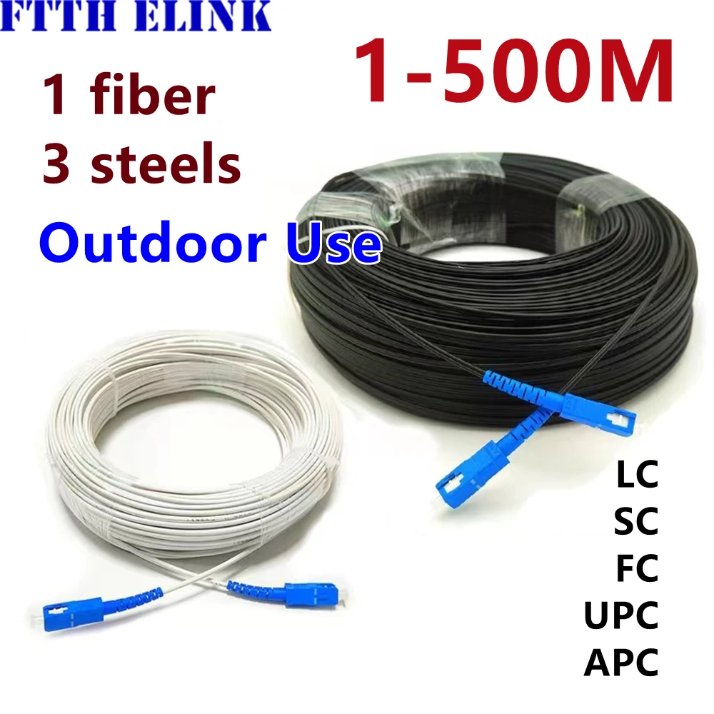 10M-500M Outdoor SC drop patchcord simplex FC SC LC APC 3 steel 100m200m singlemode ftth jumper fiber optic patch cable IL 0.3dB
10M-500M Outdoor SC drop patchcord simplex FC SC LC APC 3 steel 100m200m singlemode ftth jumper fiber optic patch cable IL 0.3dB