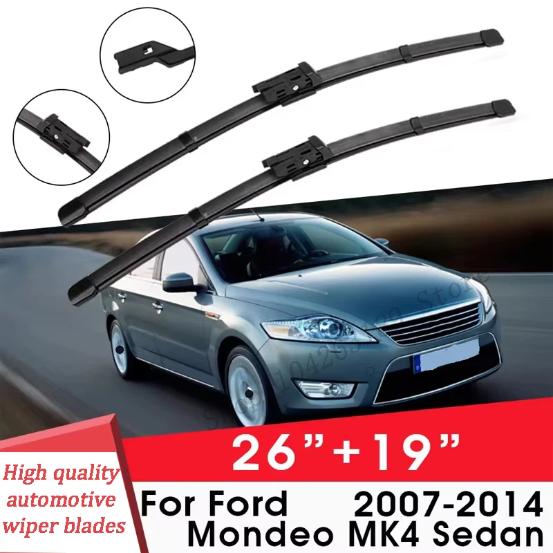 Car Wiper Blade Blades For Ford Mondeo MK4 Sedan 2007-2014 26"+19" Windshield Windscreen Clean Naturl Rubber Cars Wipers
Car Wiper Blade Blades For Ford Mondeo MK4 Sedan 2007-2014 26"+19" Windshield Windscreen Clean Naturl Rubber Cars Wipers