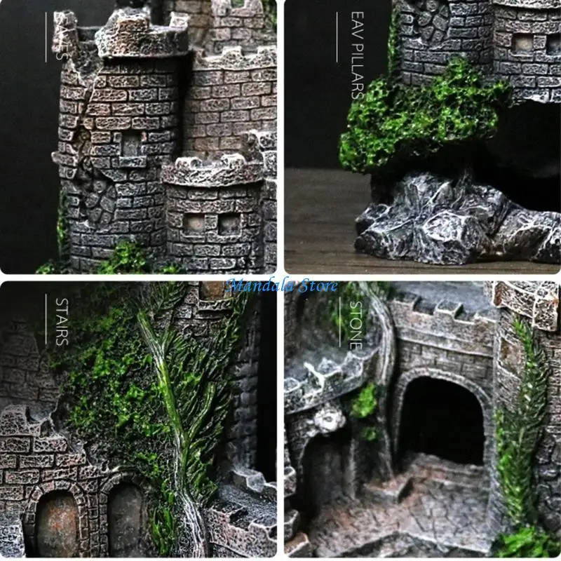 U2JC Landscaping Decorations Resin Castle Shelter House Aquariums Ornament Landscape
U2JC Landscaping Decorations Resin Castle Shelter House Aquariums Ornament Landscape