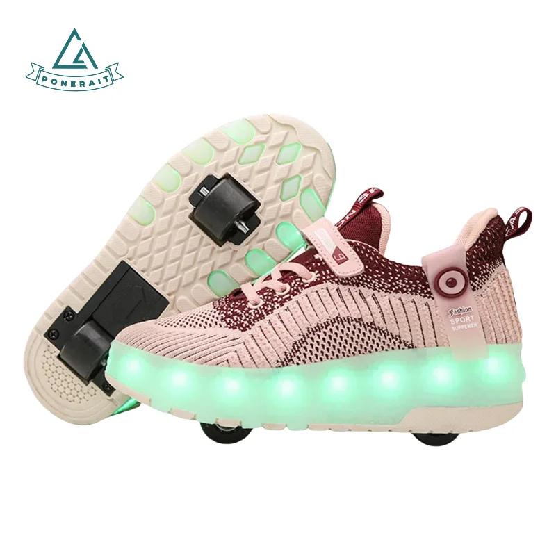 PONERAIT Kids Quad Skates with LED Lights Upgraded Baozou Stunt Skates for Boys Girls 2 Wheel Roller Shoes Best Gift
PONERAIT Kids Quad Skates with LED Lights Upgraded Baozou Stunt Skates for Boys Girls 2 Wheel Roller Shoes Best Gift