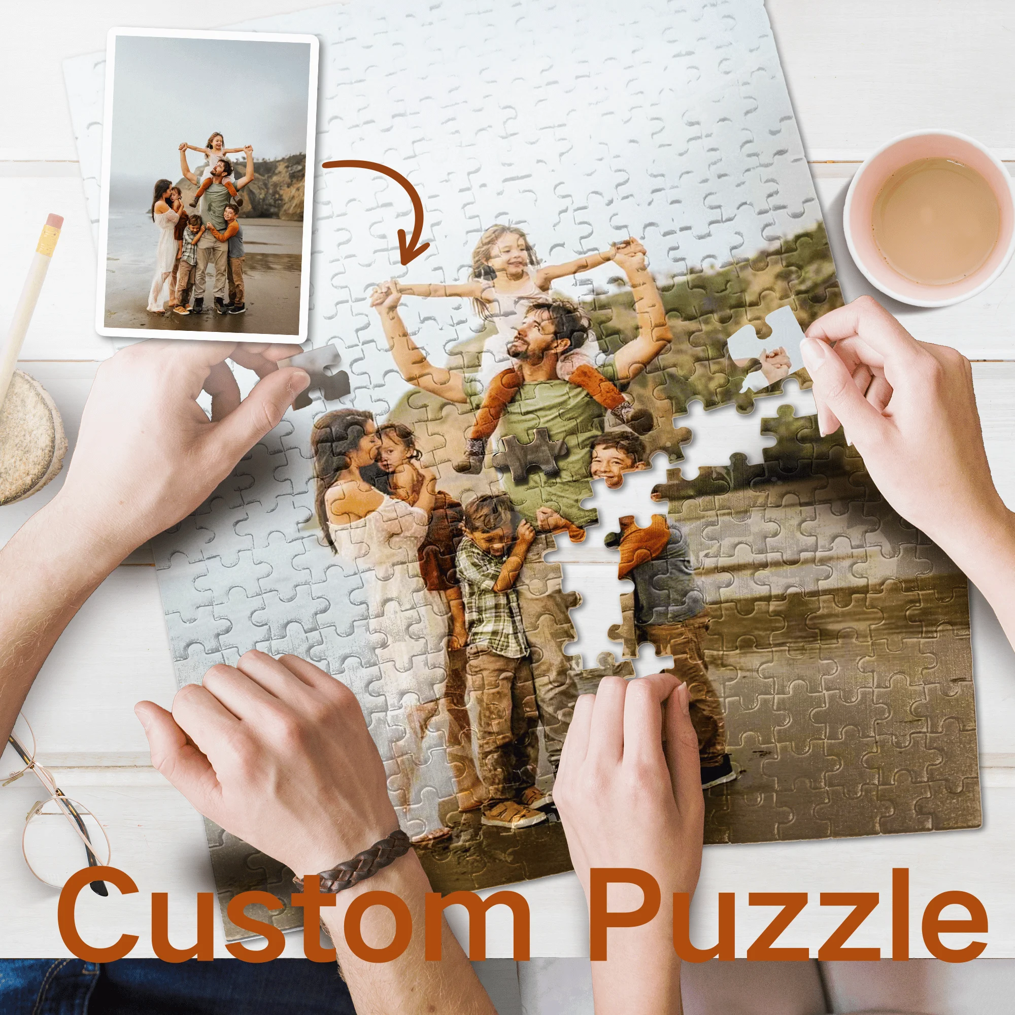 Custom Puzzles Personalized Wooden Jigsaw 35/70/300/500/1000pcs DIY Your Photo for Present Anniversary Festival Gift Home Decor
Custom Puzzles Personalized Wooden Jigsaw 35/70/300/500/1000pcs DIY Your Photo for Present Anniversary Festival Gift Home Decor