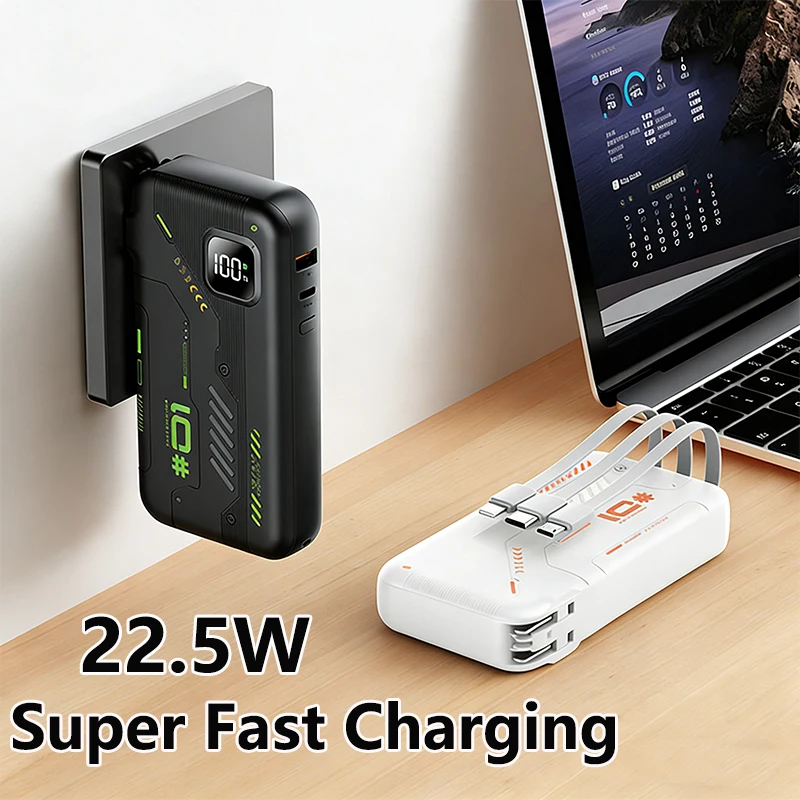 20000mAh Power Bank with Cable AC Plug Wall Charger Powerbank 22.5W Fast Charging for iPhone 17 Huawei Xiaomi Samsung Poverbank
20000mAh Power Bank with Cable AC Plug Wall Charger Powerbank 22.5W Fast Charging for iPhone 17 Huawei Xiaomi Samsung Poverbank