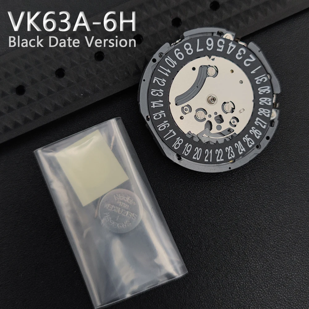Japan VK63A-6H Black Date 6H Mod Watch Movement VK63 Chronograph Mechanism 6 Hands Needles Black 6H Date with Battery Stem Parts
Japan VK63A-6H Black Date 6H Mod Watch Movement VK63 Chronograph Mechanism 6 Hands Needles Black 6H Date with Battery Stem Parts