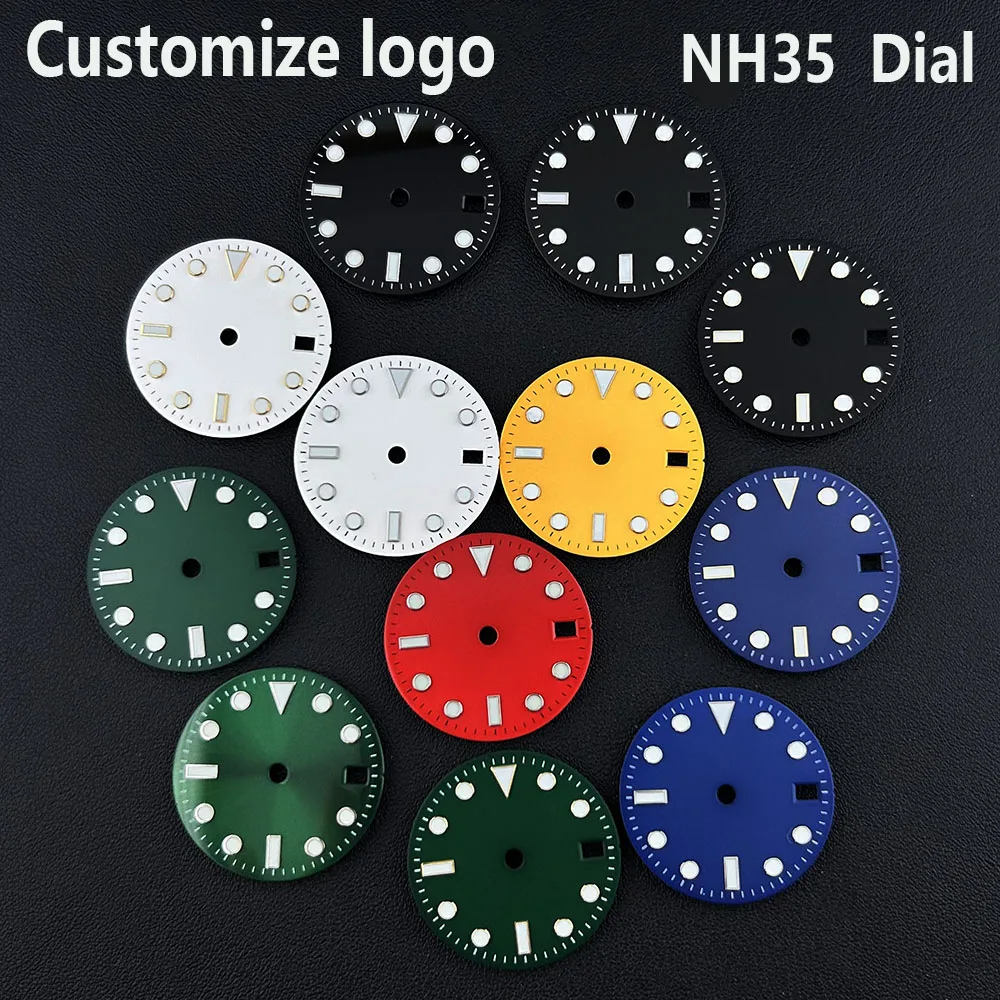 NH35 dial Man's watch dial Customize logo dial suitable for NH35 movement watch accessories repair tools
NH35 dial Man's watch dial Customize logo dial suitable for NH35 movement watch accessories repair tools