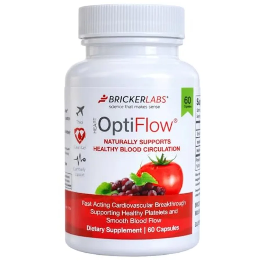 OptiFlow Circulation Supplement Supports Healthy Blood Flow and Cardiovascular Function Vascular Health with FruitFlow and resV
OptiFlow Circulation Supplement Supports Healthy Blood Flow and Cardiovascular Function Vascular Health with FruitFlow and resV