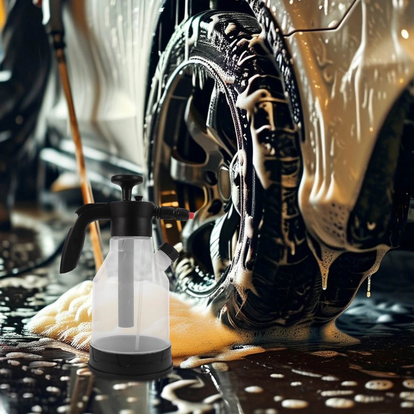 2L High Pressure Wash Foam Sprayer Bottle With Connector Car Foamer Hand Pump Sprayer For Vehicle Cleaning Garden Plant Watering 
2L High Pressure Wash Foam Sprayer Bottle With Connector Car Foamer Hand Pump Sprayer For Vehicle Cleaning Garden Plant Watering