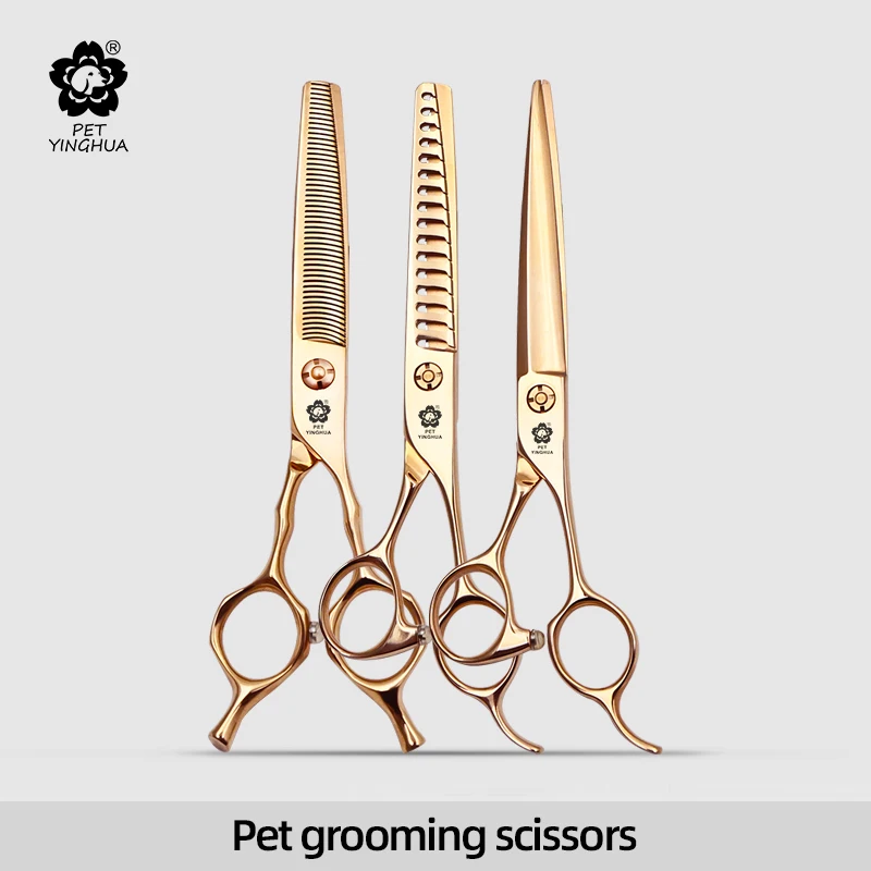 Yinghua High-end pet cat and dog grooming scissors, imported VG10 straight scissors, tooth scissors, fish bone scissors, GK-GY
Yinghua High-end pet cat and dog grooming scissors, imported VG10 straight scissors, tooth scissors, fish bone scissors, GK-GY