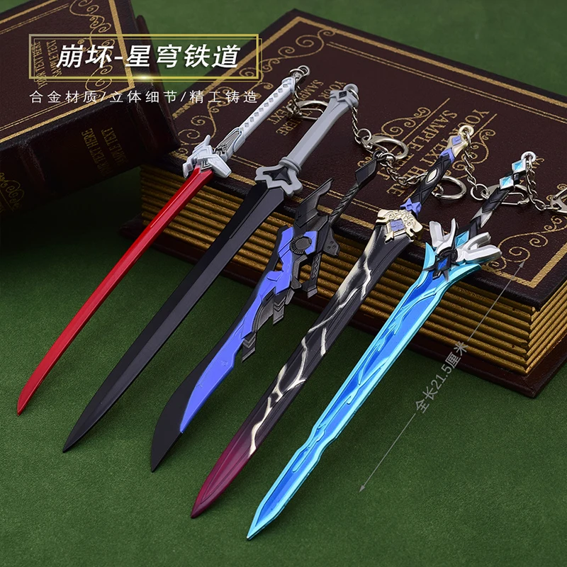 Honkai: Star Rail Game Peripheral Full Metal Zinc Alloy Replica Miniature Weapon Model Home Decorators Fans Gifts Character Prop
Honkai: Star Rail Game Peripheral Full Metal Zinc Alloy Replica Miniature Weapon Model Home Decorators Fans Gifts Character Prop