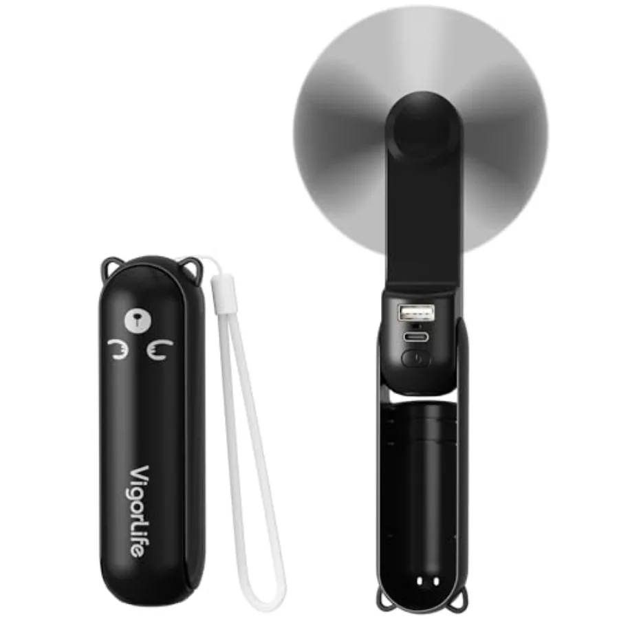 Portable Fan Mini Handheld Fan, Cute Pocket Personal Fan, USB Rechargeable Travel Fan with Power Bank and LED Flashlight, Folda
Portable Fan Mini Handheld Fan, Cute Pocket Personal Fan, USB Rechargeable Travel Fan with Power Bank and LED Flashlight, Folda