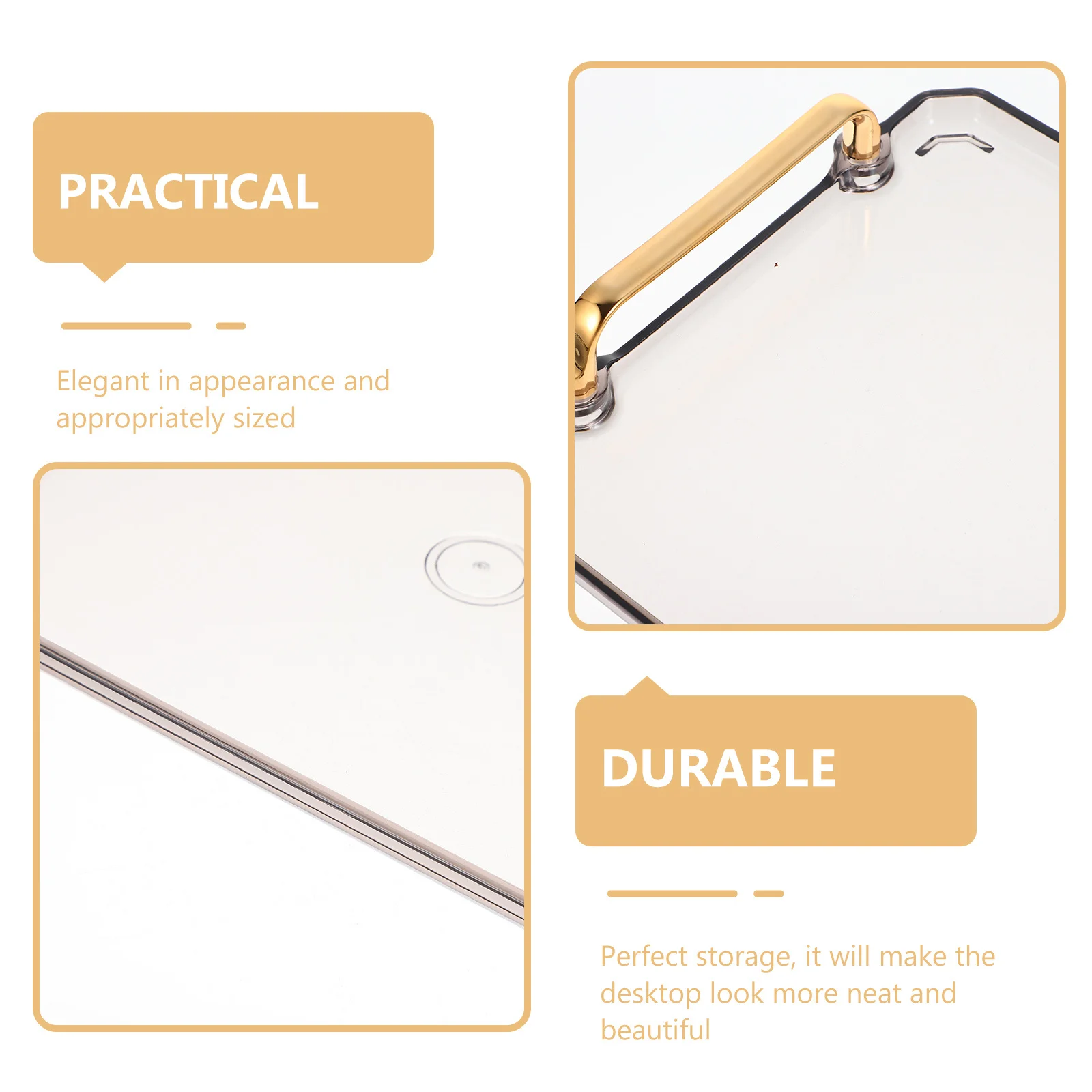 Acrylic Storage Tray Jewelry Holder Bedroom Plate Premium Material Durable Practical Desktop ganizer Home Hotel Banquet Party
Acrylic Storage Tray Jewelry Holder Bedroom Plate Premium Material Durable Practical Desktop ganizer Home Hotel Banquet Party