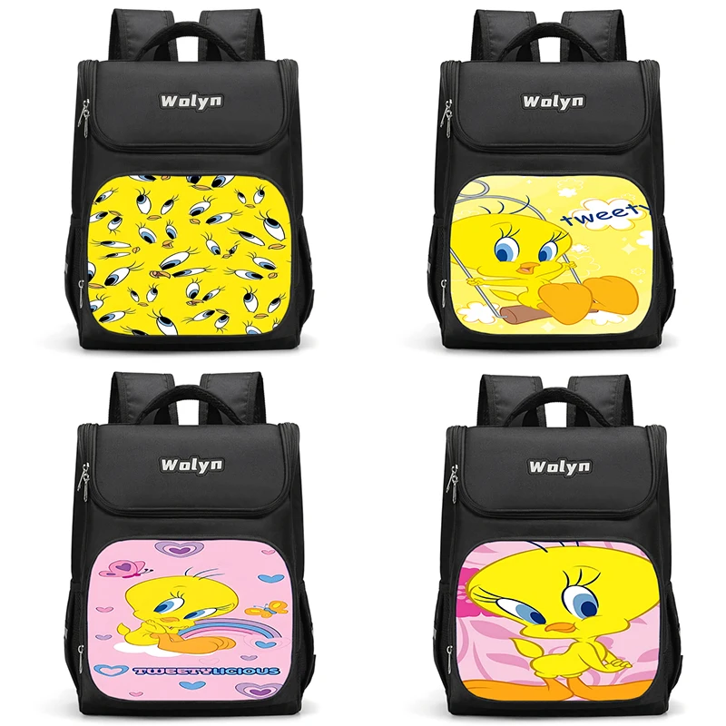 Large Child Cute anime Tweetys bird Backpack Boy Girls School Bag For Men Women Traveling Backpack Durable and Multi Compartmen
Large Child Cute anime Tweetys bird Backpack Boy Girls School Bag For Men Women Traveling Backpack Durable and Multi Compartmen