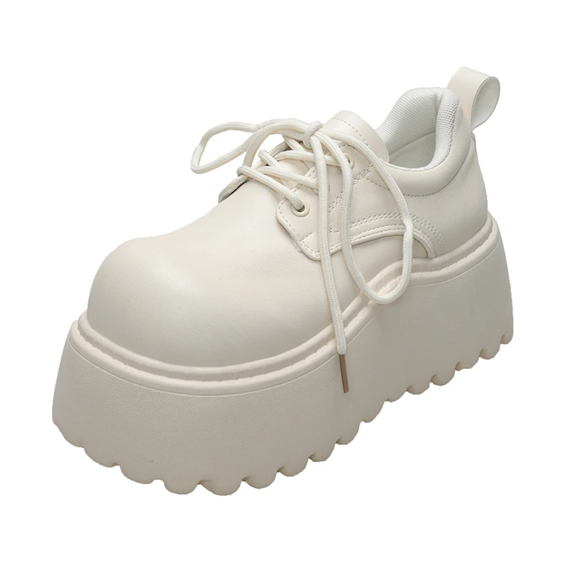 8CM Spring Women Chunky Leather Sneakers High Platform Female Trainers Wedge Casual Shoes Autumn Lace-up Sports Dad Shoes Woman
8CM Spring Women Chunky Leather Sneakers High Platform Female Trainers Wedge Casual Shoes Autumn Lace-up Sports Dad Shoes Woman