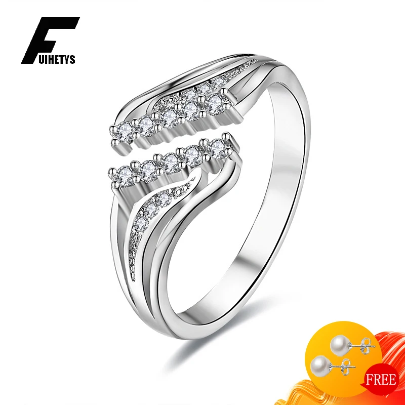 Fashion Women Ring 925 Silver Jewelry with Cubic Zirconia Gemstones Open Finger Rings for Wedding Engagement Accessories Party
Fashion Women Ring 925 Silver Jewelry with Cubic Zirconia Gemstones Open Finger Rings for Wedding Engagement Accessories Party