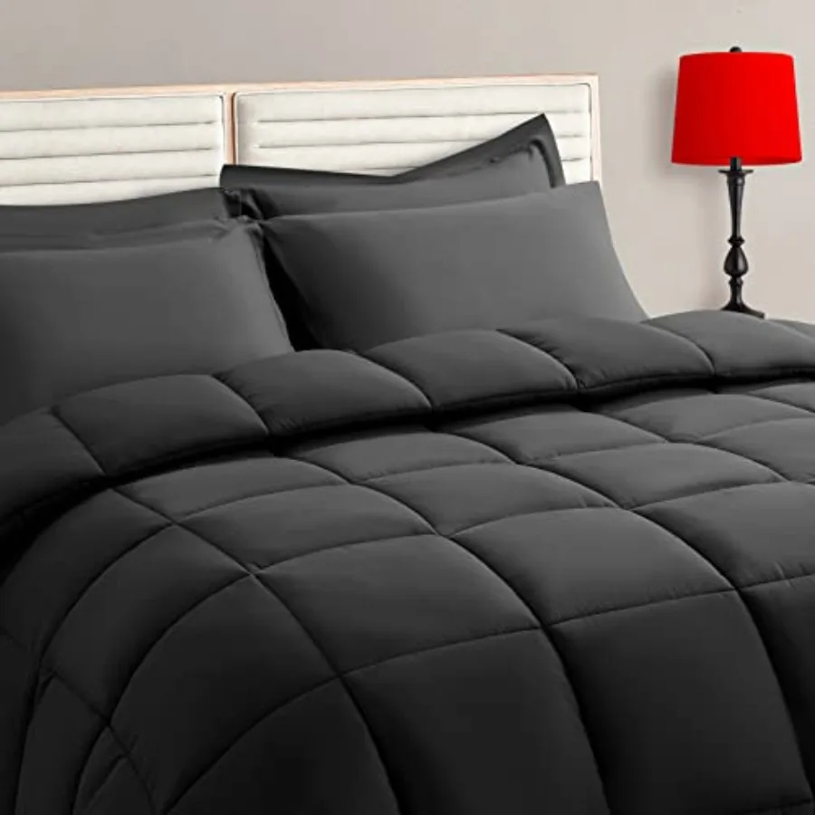 Size Comforter Set - 7 Pieces, Bed in a Bag Bedding Sets with All Season Soft Quilted Warm Fluffy Reversible Comforter, Flat Sh
Size Comforter Set - 7 Pieces, Bed in a Bag Bedding Sets with All Season Soft Quilted Warm Fluffy Reversible Comforter, Flat Sh