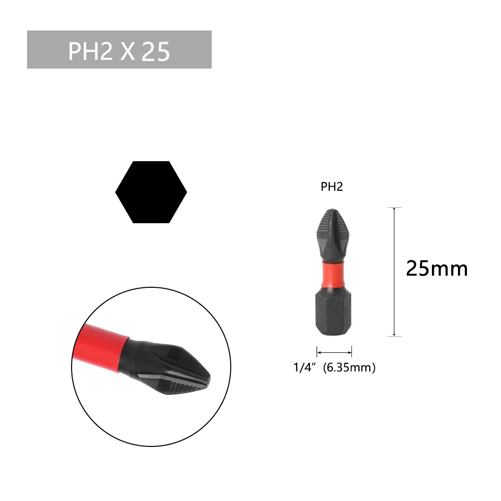 Magnetic Non-Slip Batch Head PH2 Cross Screwdriver Hex Shank 50-90mm For Rechargeable Drill/Electric Hand Drill
Magnetic Non-Slip Batch Head PH2 Cross Screwdriver Hex Shank 50-90mm For Rechargeable Drill/Electric Hand Drill