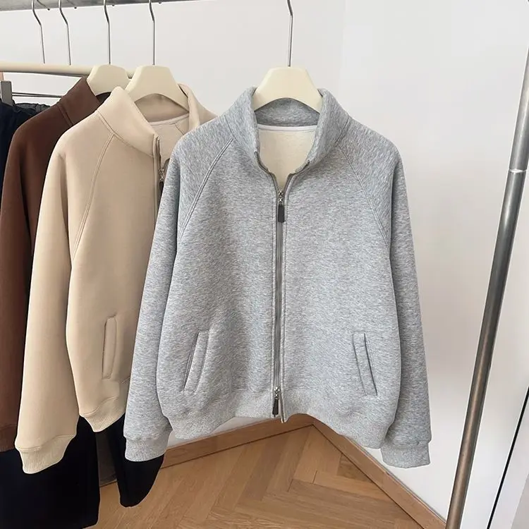 Утепленный женский кардиган на молнии с воротником-стойкой, с подкладкой из овечьего меха, теплый, длинный, элегантный, верхняя одежда
Утепленный женский кардиган на молнии с воротником-стойкой, с подкладкой из овечьего меха, теплый, длинный, элегантный, верхняя одежда