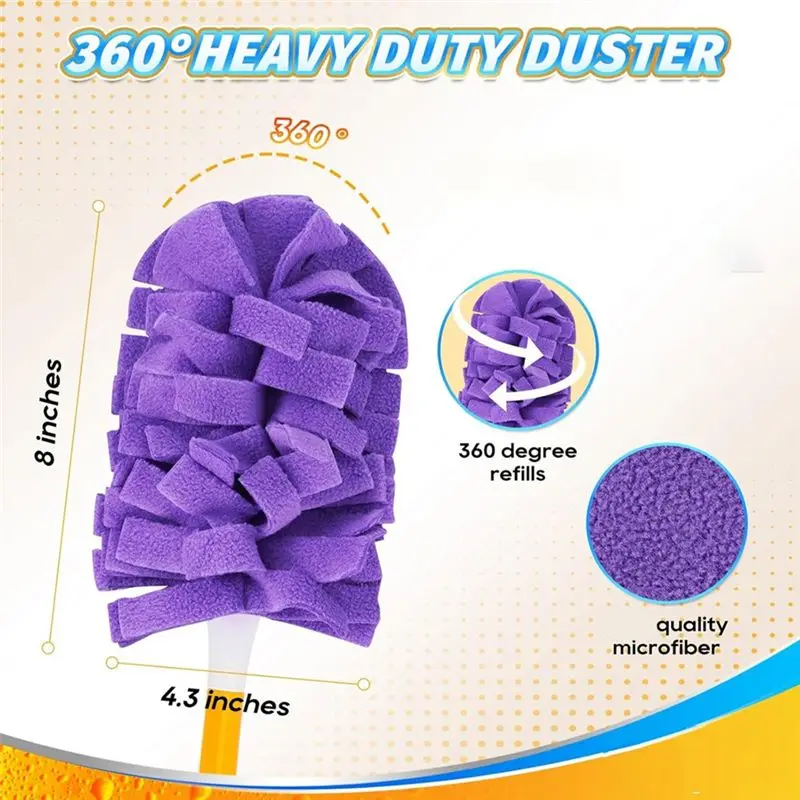 AA81-Duster Refill For Swiffer Duster Extended Handle - Reusable Heavy Duty Dusters Refills 360 For Swiffer Duster Handle
AA81-Duster Refill For Swiffer Duster Extended Handle - Reusable Heavy Duty Dusters Refills 360 For Swiffer Duster Handle
