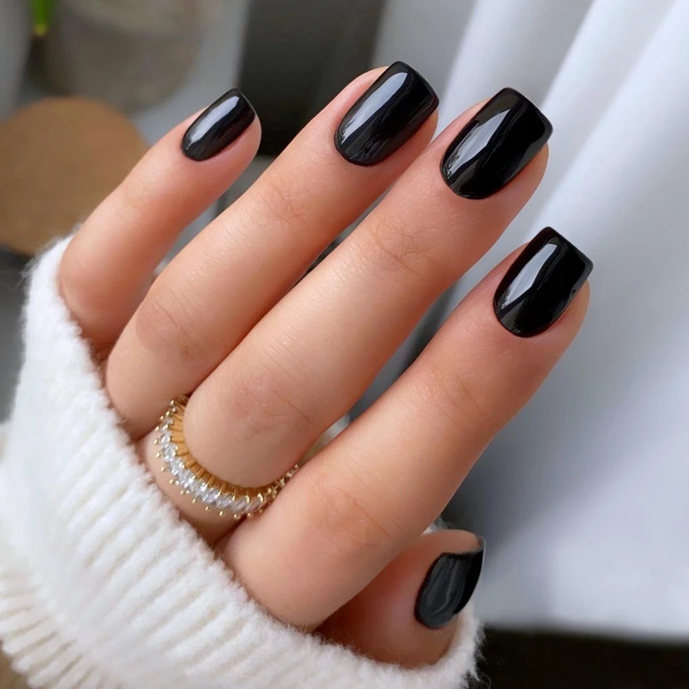 2 Sets Wholesale Black Fake Nail With Glue Short Acrylic Press Ons Woman False Nails Tips For Finger DIY Manicure Supplies
2 Sets Wholesale Black Fake Nail With Glue Short Acrylic Press Ons Woman False Nails Tips For Finger DIY Manicure Supplies