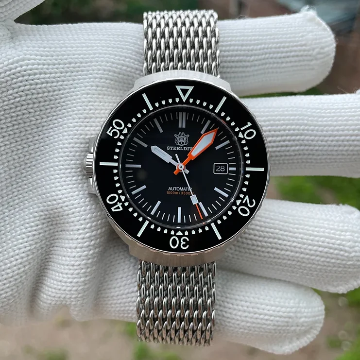 STEELDIVE Men Automatic Watch 45mm Mechanical Wristwatch Diver 100ATM Waterproof BGW-9 Luminous Sapphire NH35
STEELDIVE Men Automatic Watch 45mm Mechanical Wristwatch Diver 100ATM Waterproof BGW-9 Luminous Sapphire NH35