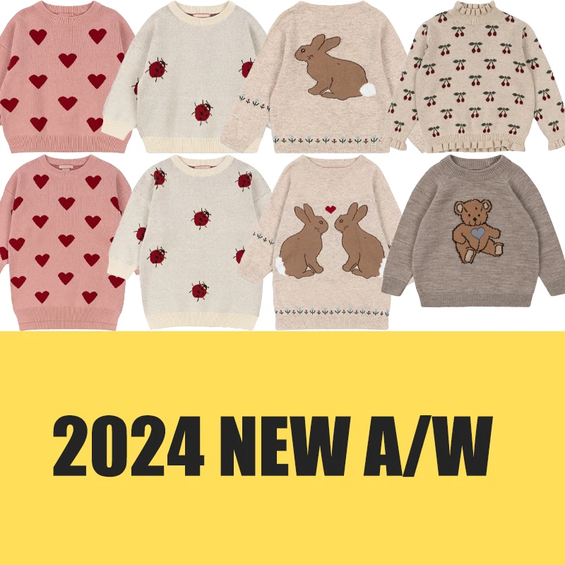 Children's Sweater Set 2024 Autumn Winter Girls Love Printed Knitted Skirt Boys Little Bear Knitted Sweater Kids Knitting Set
Children's Sweater Set 2024 Autumn Winter Girls Love Printed Knitted Skirt Boys Little Bear Knitted Sweater Kids Knitting Set