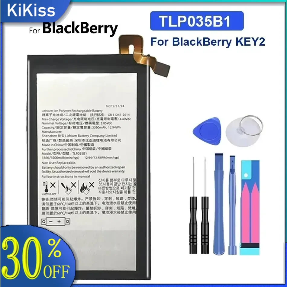 High Capacity Battery BAT-63108-003 TLP035B1 3440mAh-3500mAh For BlackBerry Keyone Keytwo KEY2 for Alcatel DK70 DTEK70
High Capacity Battery BAT-63108-003 TLP035B1 3440mAh-3500mAh For BlackBerry Keyone Keytwo KEY2 for Alcatel DK70 DTEK70