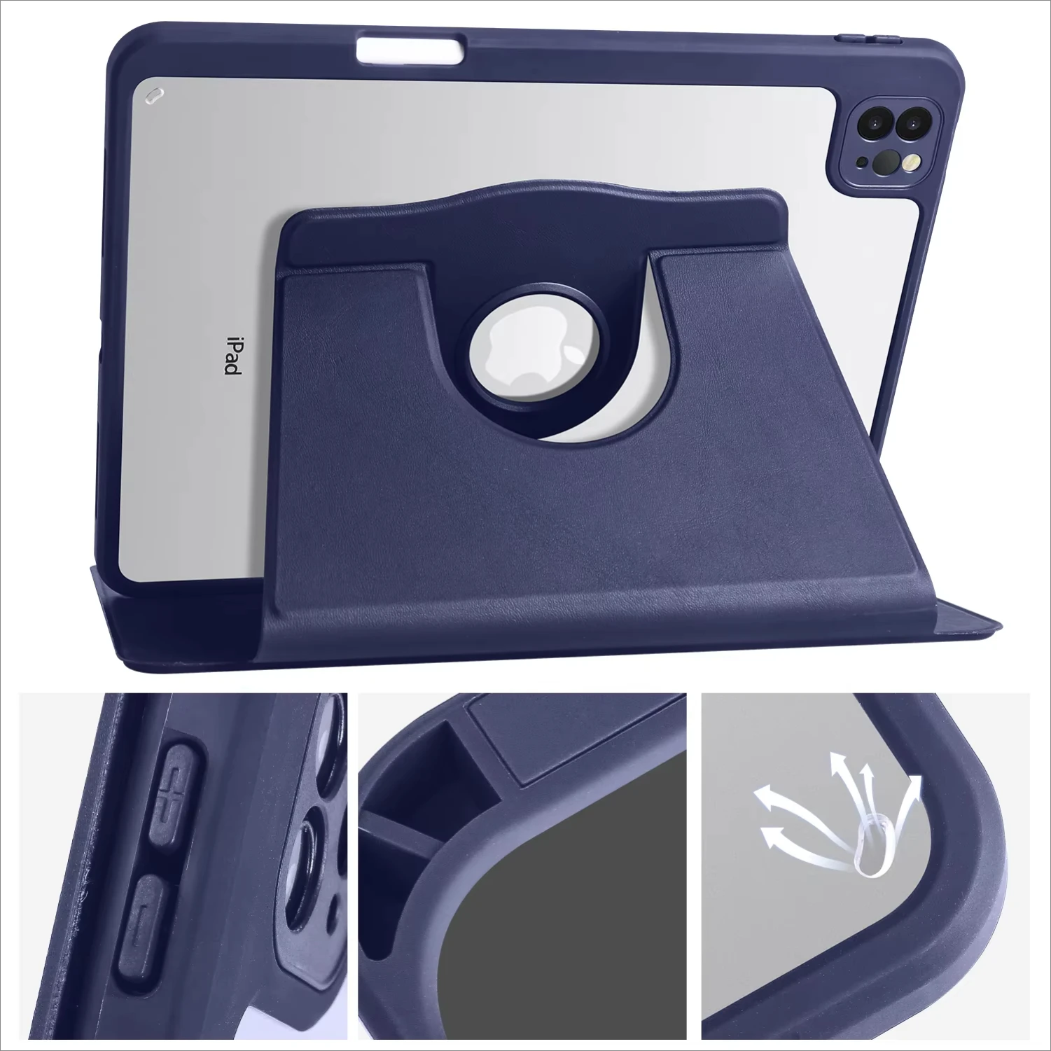 Acrylic Case For iPad Air 4 5 360 Degree Rotation Stand Cover for IPad 10 7 8 9 10.2 11 12.9 2020 2021 2022 with Pencil Holder
Acrylic Case For iPad Air 4 5 360 Degree Rotation Stand Cover for IPad 10 7 8 9 10.2 11 12.9 2020 2021 2022 with Pencil Holder