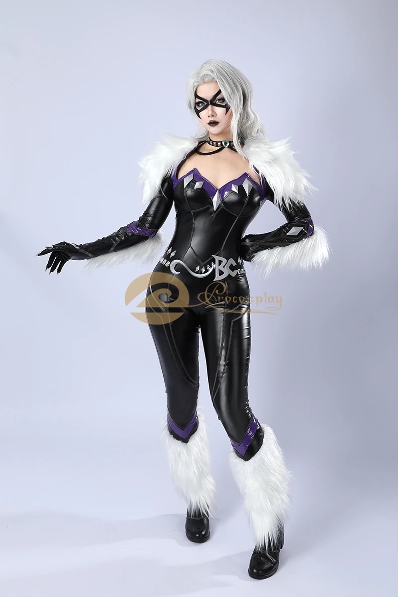 Black Felicia Cosplay Hardy Costume Jumpsuit Clothes Eye Mask for Women Halloween Party Bright Version
Black Felicia Cosplay Hardy Costume Jumpsuit Clothes Eye Mask for Women Halloween Party Bright Version