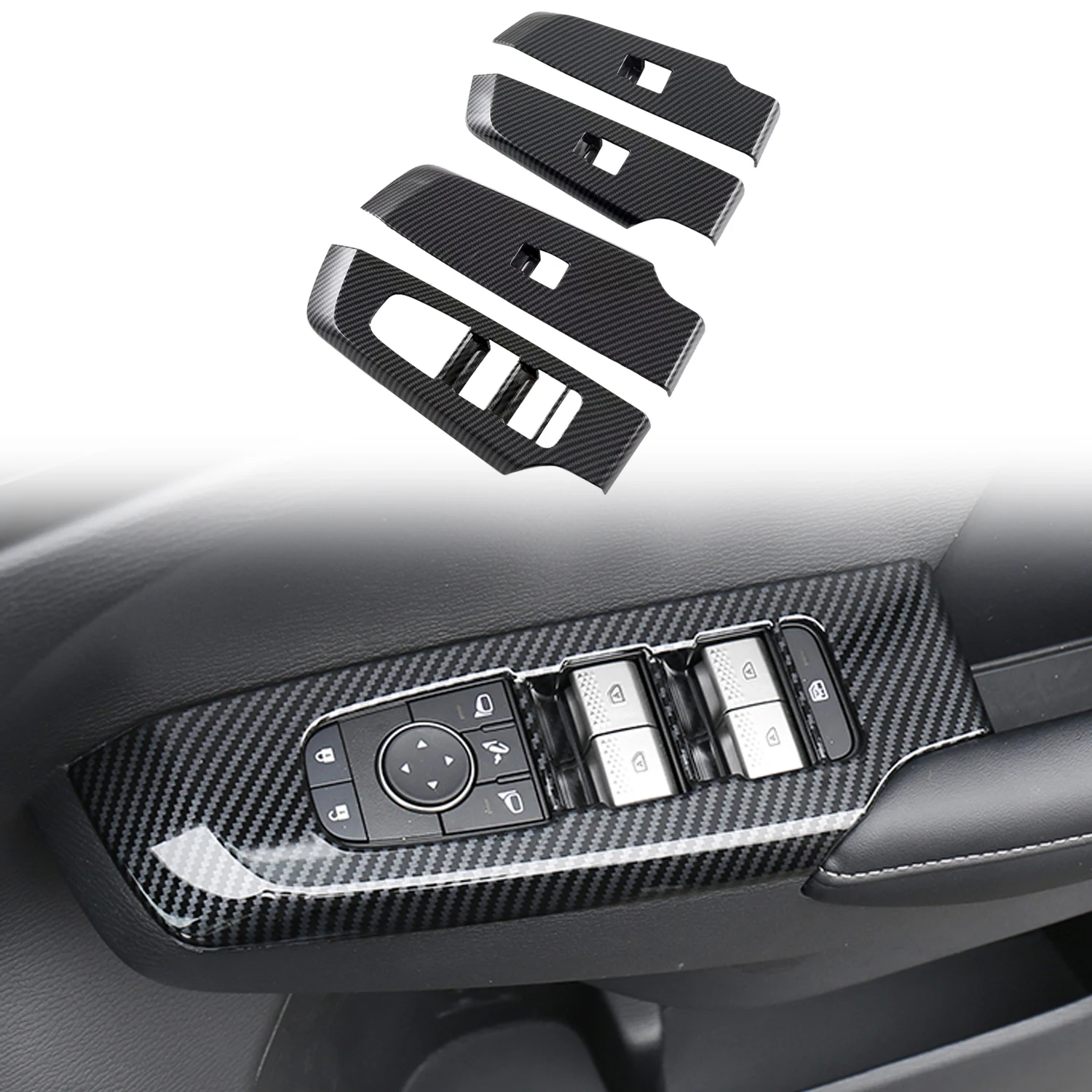 for Mitsubishi Outlander 2022 2023 Door Panel Overlay Carbon Fiber Grain ABS Plastic 4pcs
for Mitsubishi Outlander 2022 2023 Door Panel Overlay Carbon Fiber Grain ABS Plastic 4pcs