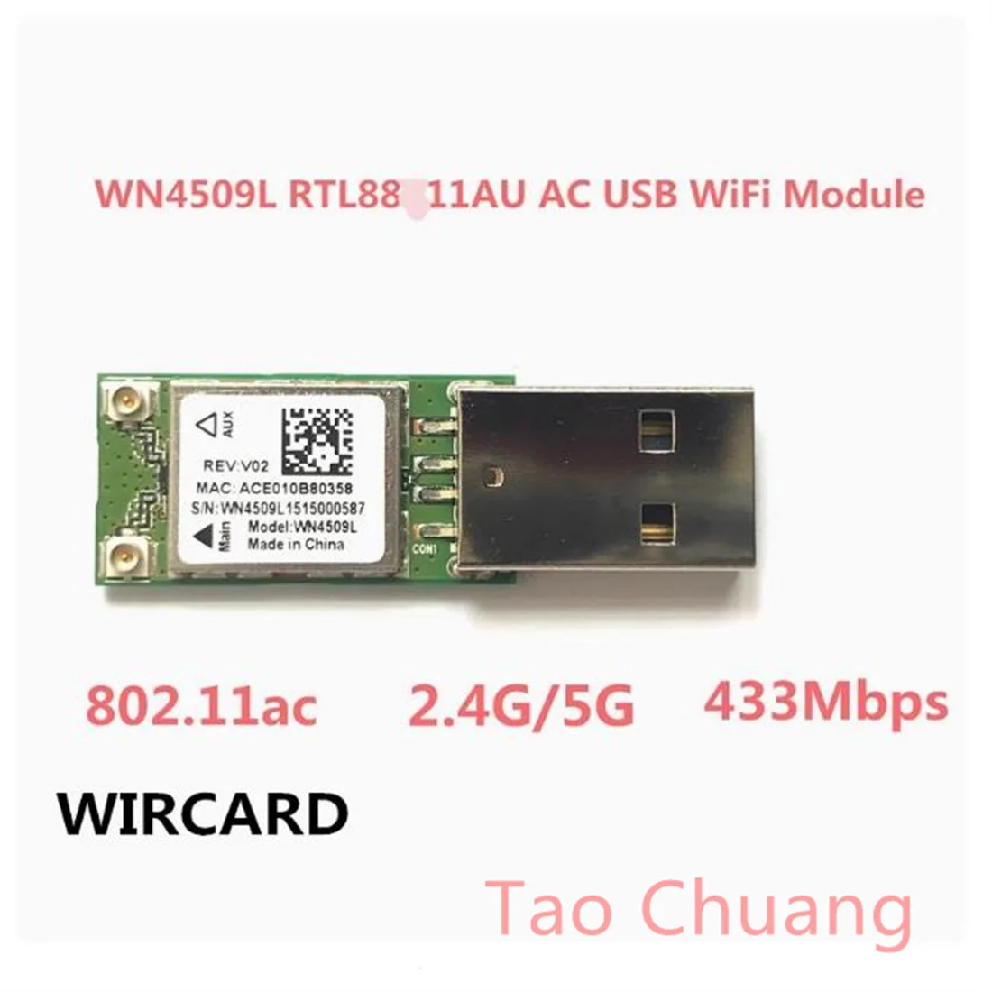 ДЛЯ ASUS WN4509L RTL8811AU AC USB двухдиапазонная беспроводная карта WIFI 802.11AC 433 Мбит/с 2,4G 5G
ДЛЯ ASUS WN4509L RTL8811AU AC USB двухдиапазонная беспроводная карта WIFI 802.11AC 433 Мбит/с 2,4G 5G