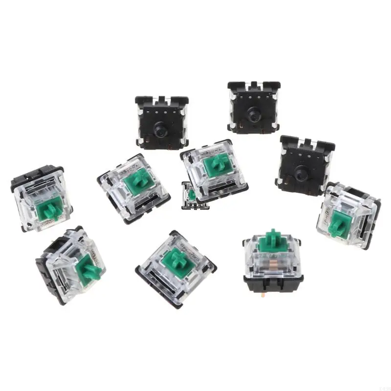 K43B 10Pcs/pack 3Pin Green Gateron MX Switches Transparent for Case for Mechanical Keyboard Cherry MX Compatible
K43B 10Pcs/pack 3Pin Green Gateron MX Switches Transparent for Case for Mechanical Keyboard Cherry MX Compatible
