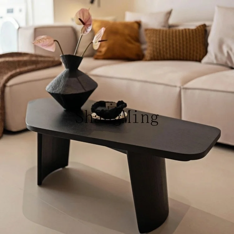 CL minimalist wabi silent wind black all solid wood coffee table light living room retro style bed and breakfast table
CL minimalist wabi silent wind black all solid wood coffee table light living room retro style bed and breakfast table