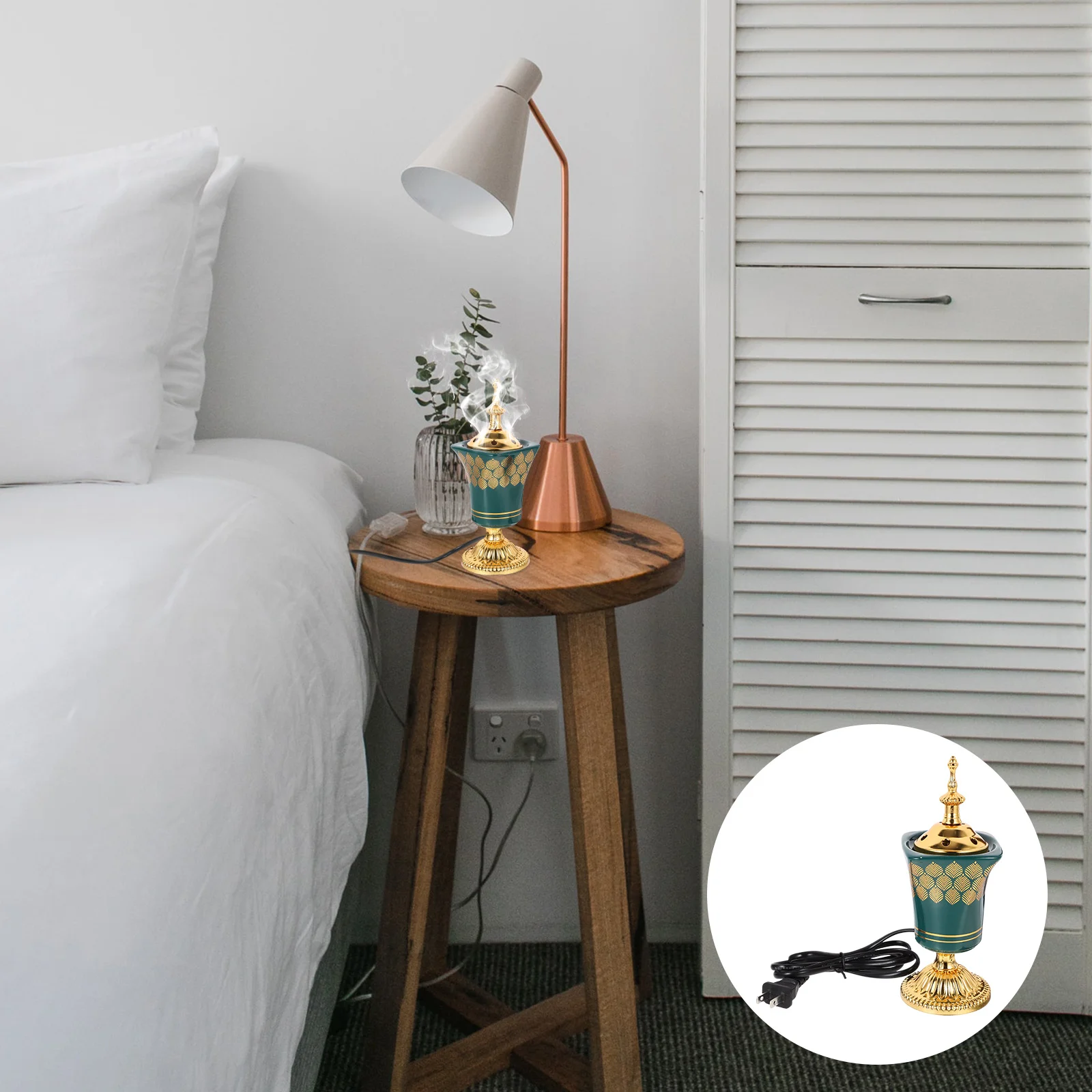 Decoration Incense Burner Electric Household Fall for Home Retro Censer Green Decorative Burners Office
Decoration Incense Burner Electric Household Fall for Home Retro Censer Green Decorative Burners Office