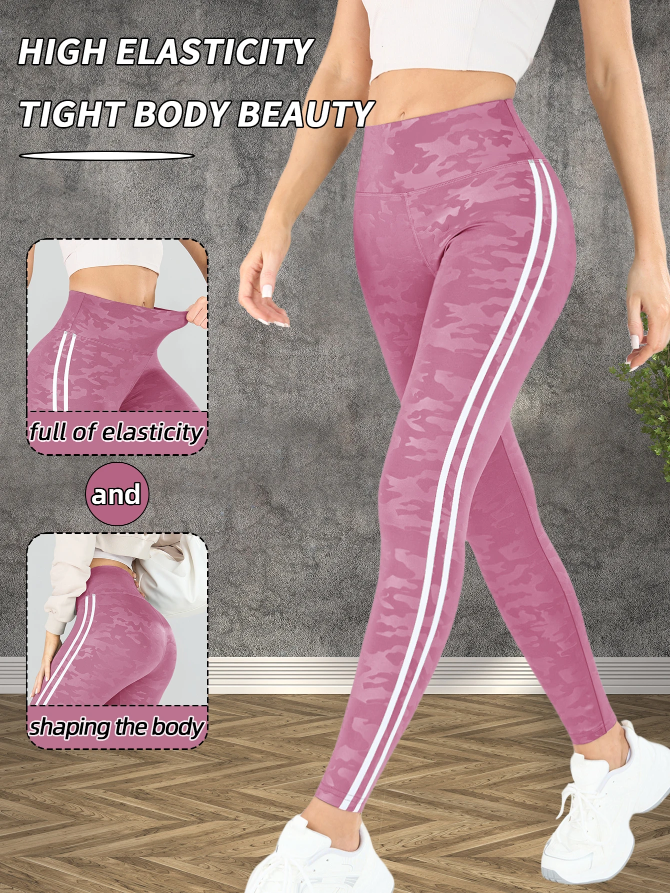 1 outdoor sports print camouflage yoga pants fashionable slim fit women's tight pants double-sided Roman cloth
1 outdoor sports print camouflage yoga pants fashionable slim fit women's tight pants double-sided Roman cloth