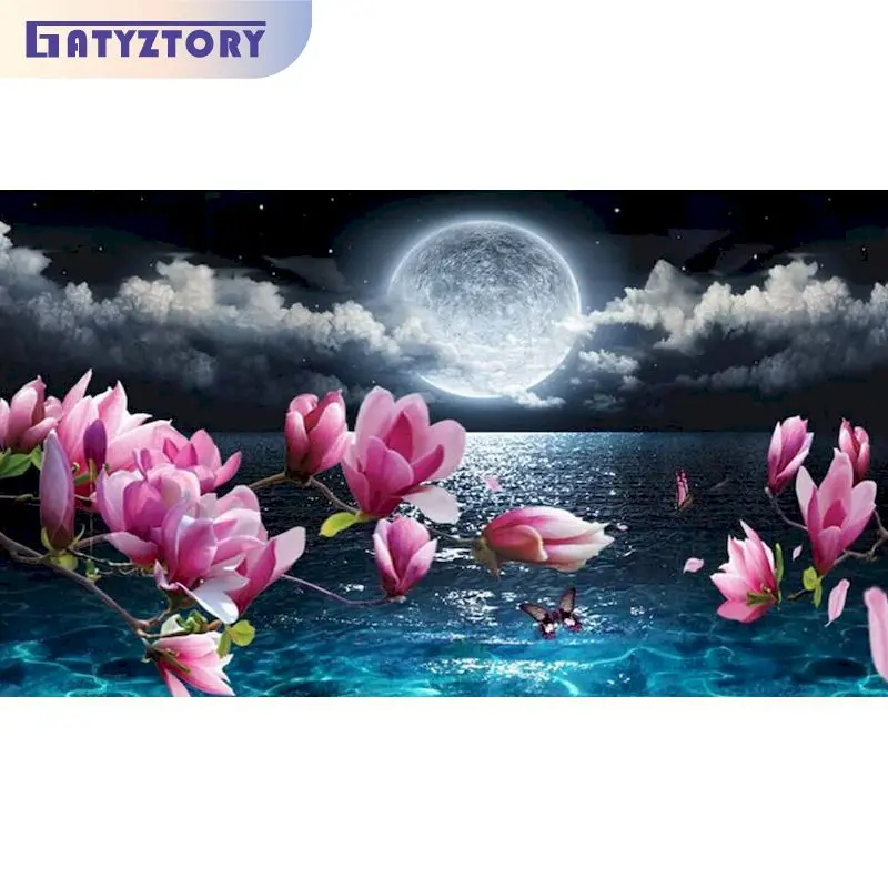 GATYZTORY Rhinestones Diamond Painting Frame Moonlight Landscape Mosaic Diamond Gift Wall Decors Jewelry Cross Stitch For Adult
GATYZTORY Rhinestones Diamond Painting Frame Moonlight Landscape Mosaic Diamond Gift Wall Decors Jewelry Cross Stitch For Adult