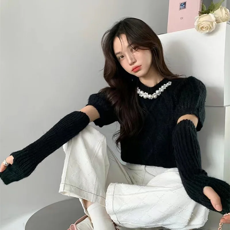 2024 Korean Pearl Sleeve Sweater Women'S Autumn And Winter New French Temperament Loose Hepburn Style Puff Sleeve Twist Knit
2024 Korean Pearl Sleeve Sweater Women'S Autumn And Winter New French Temperament Loose Hepburn Style Puff Sleeve Twist Knit