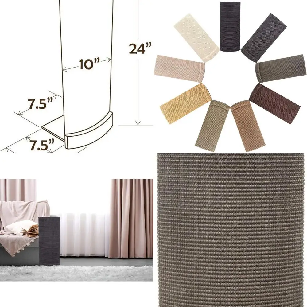 Moss-Colored Cat Scratching Post and Furniture Protection for Sofa Corners
Moss-Colored Cat Scratching Post and Furniture Protection for Sofa Corners