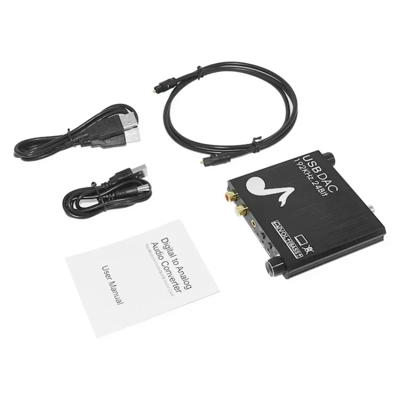 USB DAC 192kHz 24Bit Digital to Analog Converter with Bass&Volume Control Coaxial Toslink to Analog Stereo L/R RCA
USB DAC 192kHz 24Bit Digital to Analog Converter with Bass&Volume Control Coaxial Toslink to Analog Stereo L/R RCA