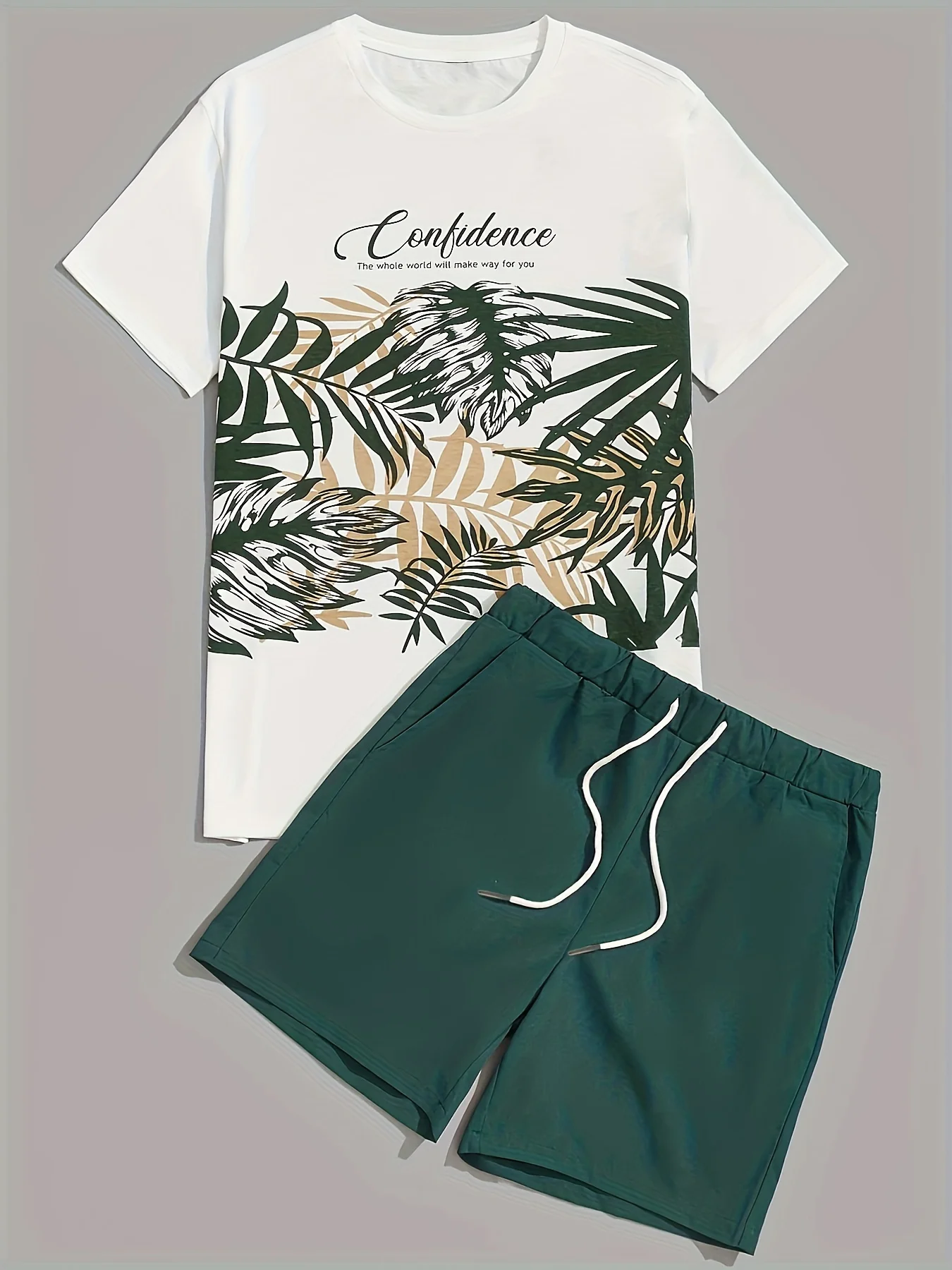 Men's casual geometric T-shirt set, crew neck, stretch polyester, machine washable - all seasons, casual style, regular fit, sui
Men's casual geometric T-shirt set, crew neck, stretch polyester, machine washable - all seasons, casual style, regular fit, sui