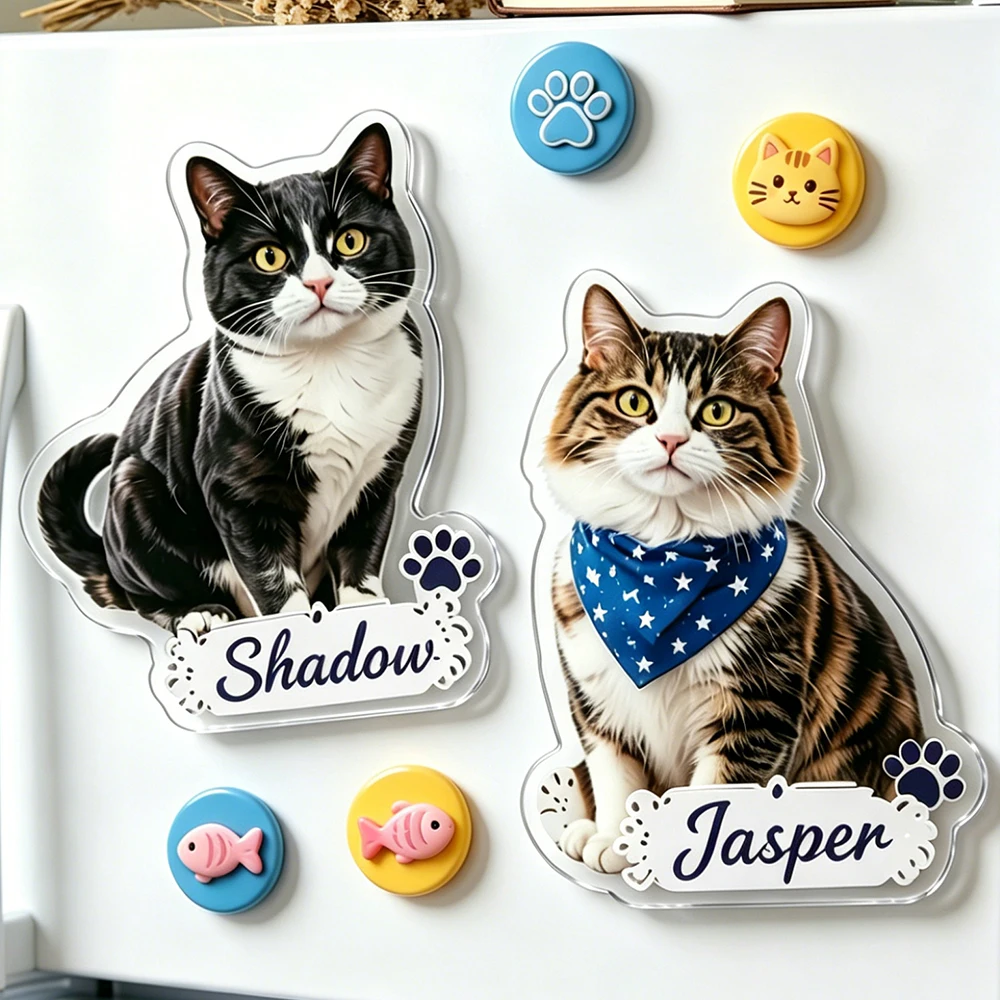 Personalized Pet Photo Acrylic Fridge Magnet Custom Pet Name Magnetic Keepsake Home Decor Valentine Anniversary Gifts for Couple
Personalized Pet Photo Acrylic Fridge Magnet Custom Pet Name Magnetic Keepsake Home Decor Valentine Anniversary Gifts for Couple