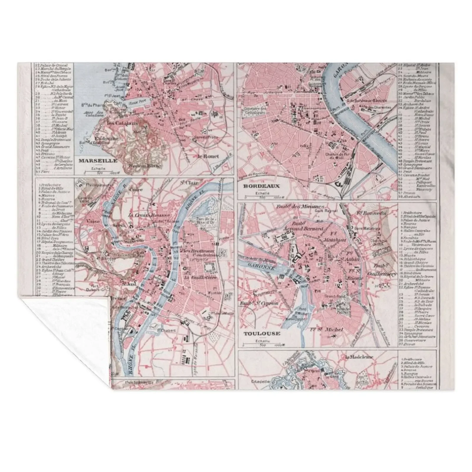 Vintage French Cities Map Chart (1900) Throw Blanket Hairys Winter beds Single Plaid on the sofa Blankets
Vintage French Cities Map Chart (1900) Throw Blanket Hairys Winter beds Single Plaid on the sofa Blankets