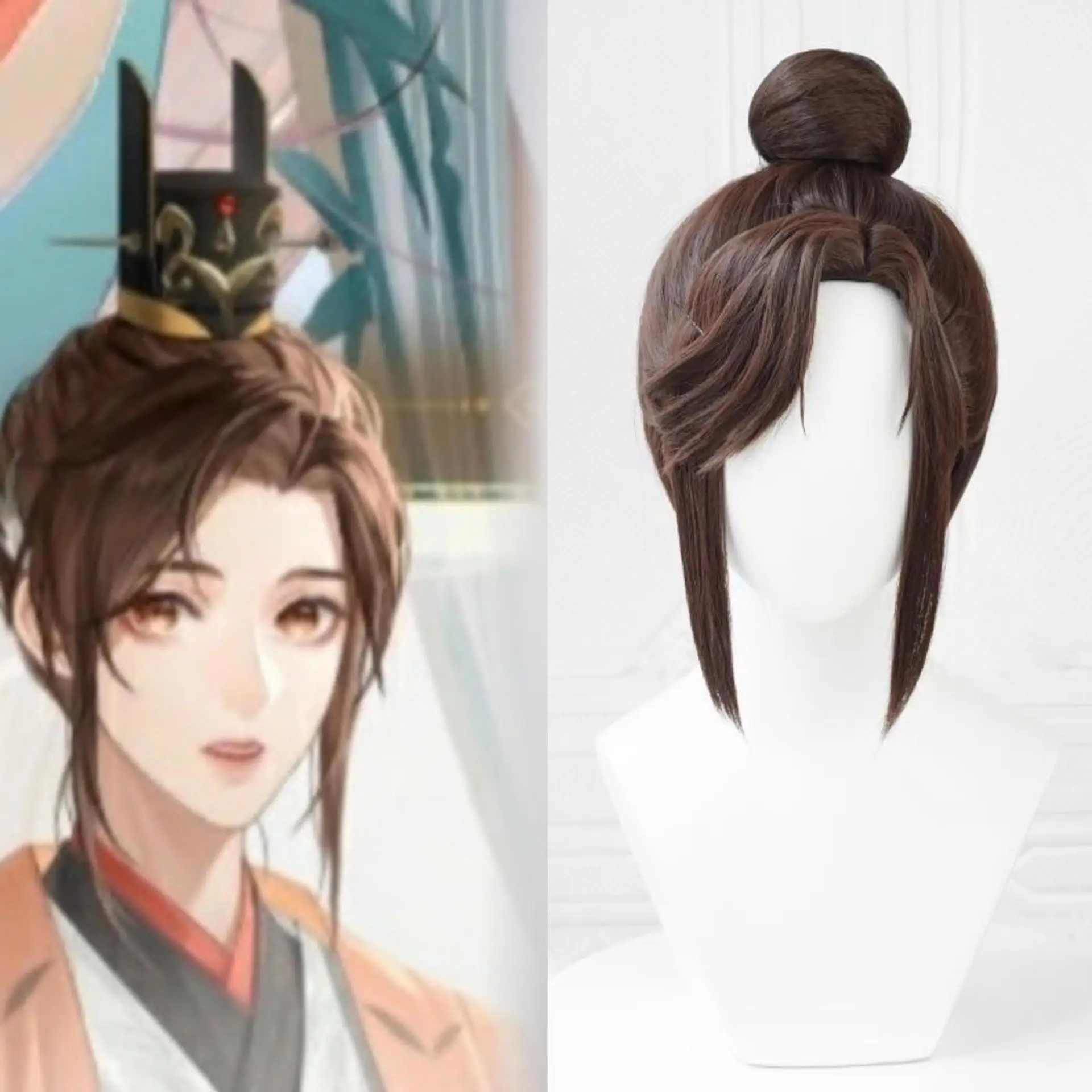 Code: Kite Cos Wig, Ancient Style Hairpiece for Guangling King & Character Costumes
Code: Kite Cos Wig, Ancient Style Hairpiece for Guangling King & Character Costumes