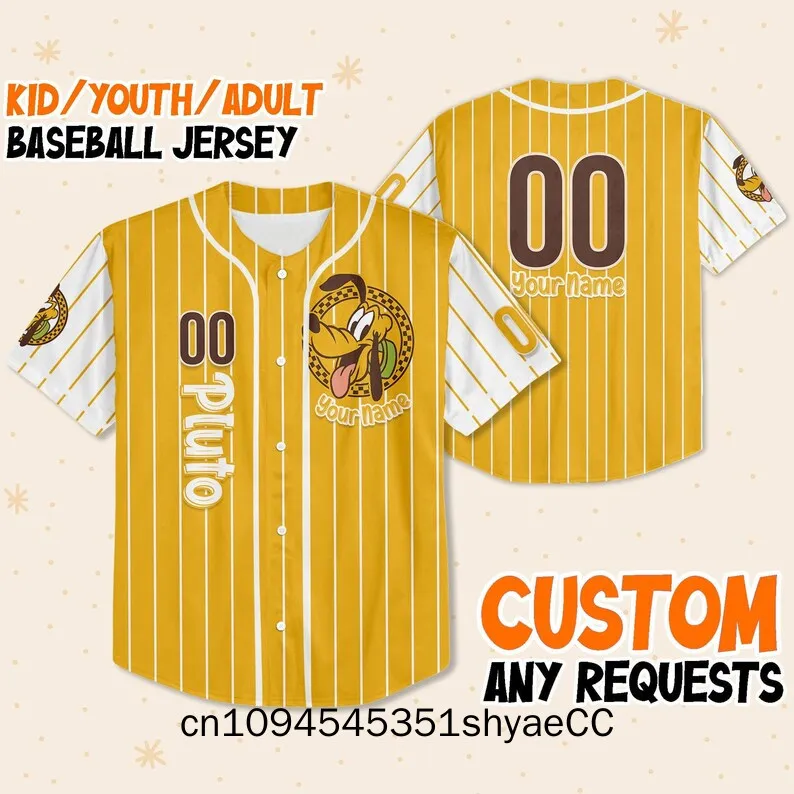 Personalize Retro Pluto Jersey, Personalize Disney Pluto Custom Kids, Youth, Adult Disney Baseball Jersey Sports, Cute Gifts For
Personalize Retro Pluto Jersey, Personalize Disney Pluto Custom Kids, Youth, Adult Disney Baseball Jersey Sports, Cute Gifts For